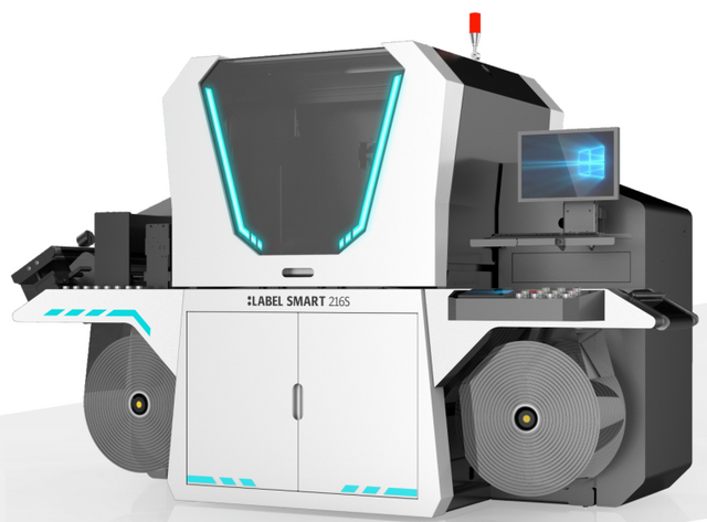 Máquina de impresión de etiquetas de inyección de tinta digital